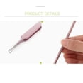 thumbnail image 4 of Ensemble d'Outils de Soin du Visage en Acier Inoxydable à Coquille Rose, 4 of 6