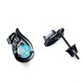 thumbnail image 2 of Pendientes Qarigey plata 2 piezas mujer joyería atemporal versátil pequeños blanco, 2 of 6