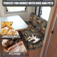thumbnail image 6 of SCRAWLGOD Deer Bear Print RV Dinette Cushions Covers Camo Hunting Print Elastic Non Slip RV Dinette Booth Seat Slipcover Universal Washable Camper Car Booth Cushion Cover, 6 of 8