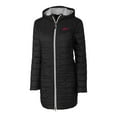 thumbnail image 2 of Women's Cutter & Buck Black New Mexico State Aggies Vault Rainier Primaloft Eco Hooded Long Coat, 2 of 3