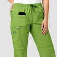 thumbnail image 4 of Wink WonderFLEX Women's Faith Multi-Pocket Cargo Scrub Pant, Green Apple, M Petite, 4 of 5