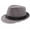 dark gray, variant on Tejiojio Fall Clearance Jazz Hat Men's Breathable Linen Top Hat Outdoor Sun Hat Curly Brim Straw Hat