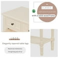 thumbnail image 6 of Console Table with 3 Drawers,Narrow Sofa Table with Storage Shelf,Entryway Table for Hallway,Living Room,Beige, 6 of 7