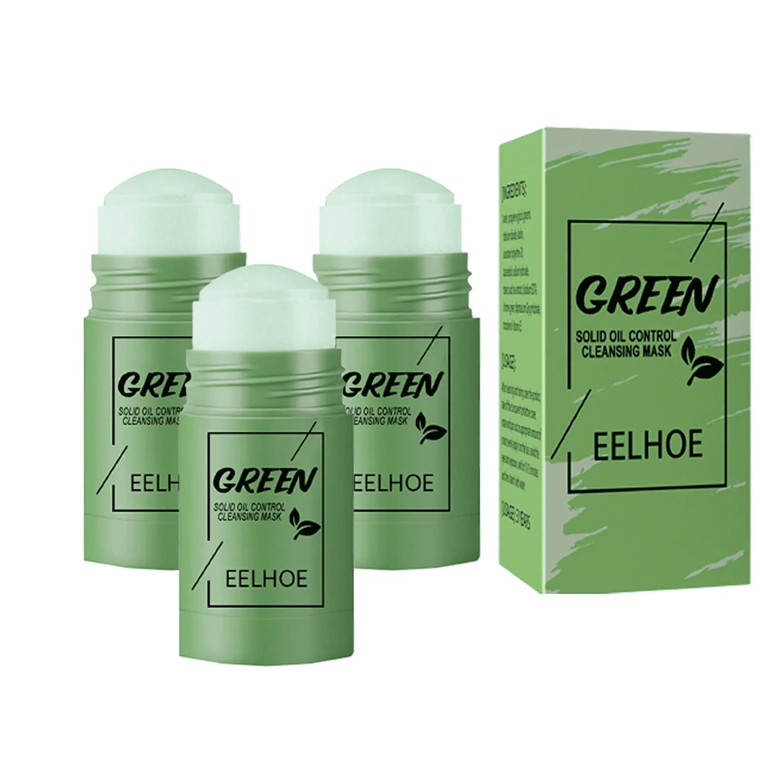Mask Stick,Eelhoe Green Tea Mask Stick,Poreless Deep Cleanse Mask Stick