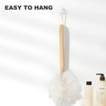 thumbnail image 2 of Bath Brush, Back Brush Long Handle for Shower, Shower Brush with Loofah Mesh for Skin Exfoliating, Shower Sponge for Men and Women, 2 of 7