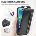 thumbnail image 4 of Zipper Wallet Vertical Flip Leather Phone Case, For Iphone 15 Pro Max, For,iPhone 16 Pro, 4 of 9
