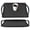 Black, variant on Non-Slip Serving Tray with Handles,Food Serving Platter,Set of 2,White