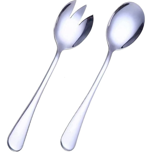 Set of 2 Matte Stainless Steel Salad Cutters