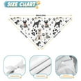 thumbnail image 6 of Dog Bandana 2 Pack,Schnauzer Dog and Footprints Bandanas for Dogs,Cat Bandana,Small/ Large Dog Bandana 2 Size,Dog Bandanas, 6 of 6