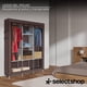 thumbnail image 4 of Closet Organizador Armable De Tela Y Tubo Armario De Ropa Minimalista 170 x 130 x 45 Ropero Organizador para Dormitorio Soporta hasta 33 LB (Azul), 4 of 6