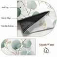 thumbnail image 6 of Round Rugs 5Ft, Eucalyptus Leaves Round Area Rug Washable Indoor Throw Carpet, Green Gold Spring Botanical Branch Soft Non Slip Circle Rug for Cabinet Bathroom Home Decor Aesthetic, 6 of 8