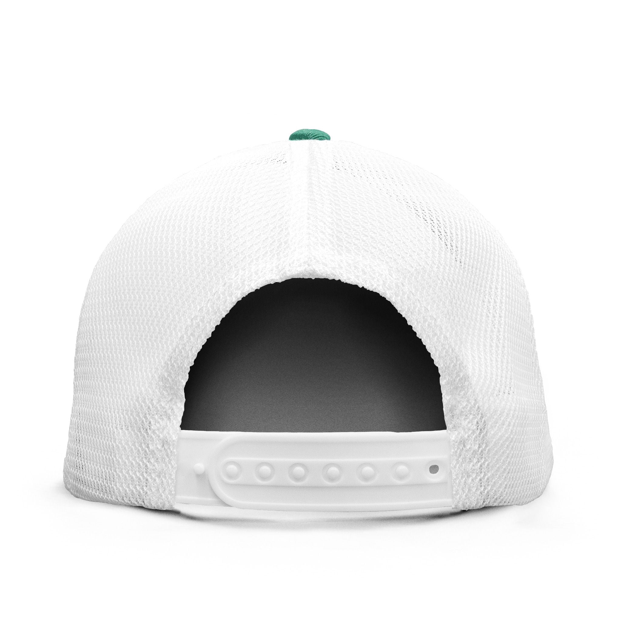 Tee Luv Toyota Car Logo Mountain Graphic Baseball Hat, Turquoise and White