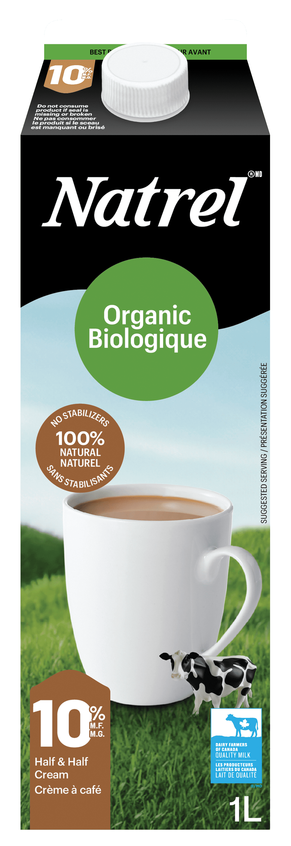 Crème à café biologique 10 % Natrel