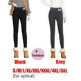 thumbnail image 2 of Women Winter Wool Fleece Thermal Leggings Thicken Warm Skinny High Waist Pants BLACK-XXL, 2 of 8