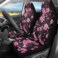 thumbnail image 2 of ZIATUBLE Cherry Blossom Car Seat Dust Cover Anti Slip Car Seat Covers Front Seat Only Auto Interior Accessories for Most Cars SUV Sedan Set of 2 Polyester Vehicle Seat Protector for Front Seats, 2 of 7