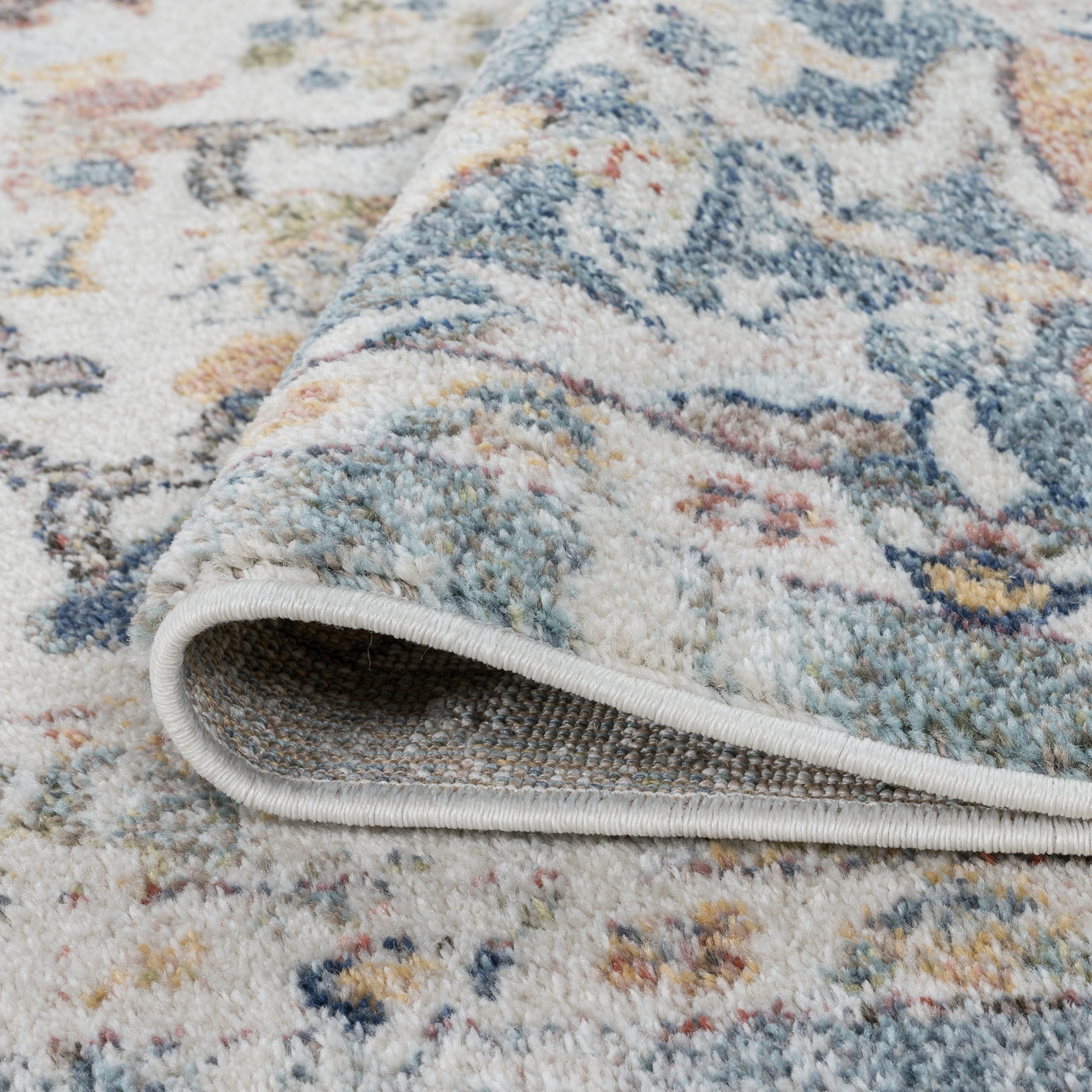 Bliss Rugs Traditional Indoor Doormat Oriental Floor Mat for Entrance, Indoor Door Mat | Cream, 2' x 3'