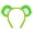 green beibei bear ea, variant on Furry Bear Ear Hairhoop for Female Face Washing Makeup Plush Hairband Cosplay Costume Accessory Halloween Party Headwear
