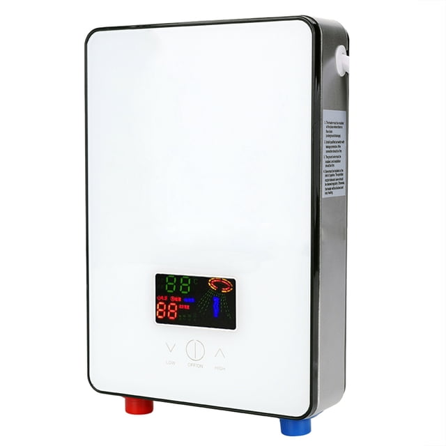 Tankless Water Heater, Over Temperature Protection 220V 6500W Water Heater Shower Spray Head And Outlet Pipe Heating For Rv For Home
