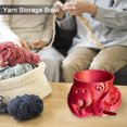 thumbnail image 3 of FLhrweasw Fantasy Dragon Egg Yarn Bowl Ganchos Ganchillo Organizador Almacenamiento Hilo (rojo Láser), 3 of 9