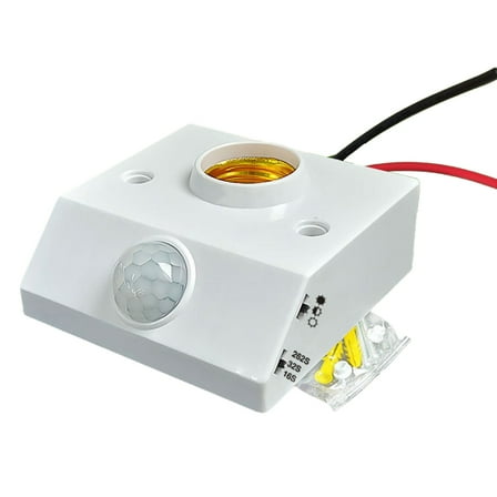 Tizuqe Upgrades Motion Detection Light Holder Bulb Sockets with Motion Sensing for E27