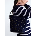 thumbnail image 2 of Free Assembly Women’s Grommet Bucket Bag, Navy, 2 of 5