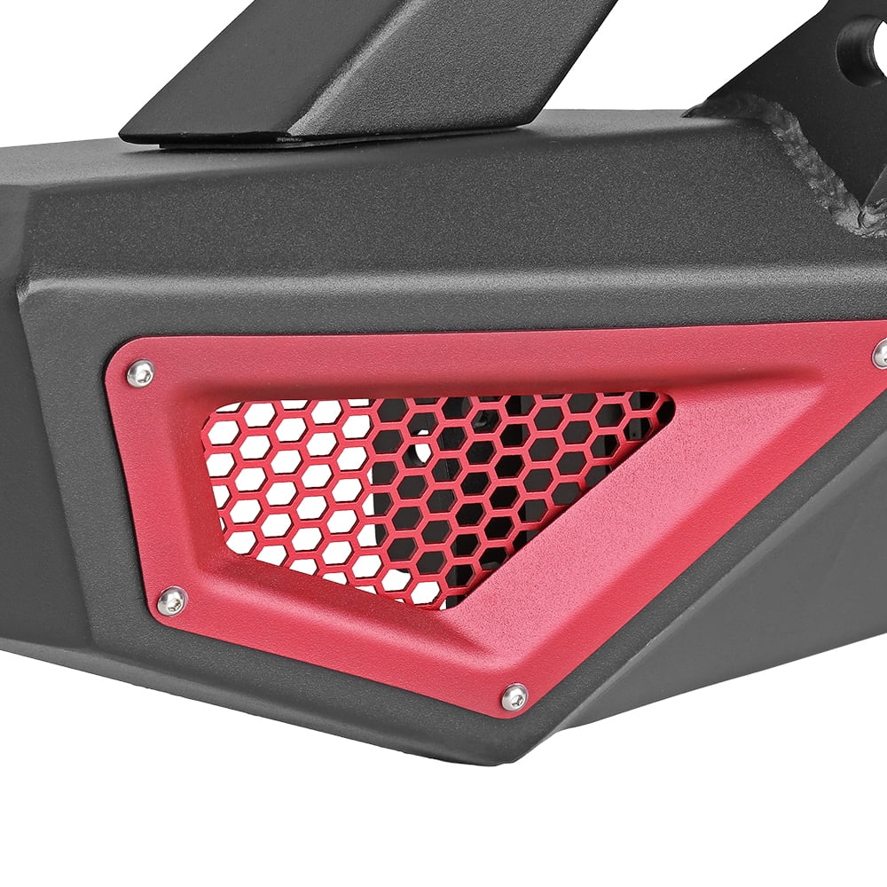 Bulken Winched Front Bumper Compatible with 2018-2022 Jeep Wrangler JL/2020-2022 Gladiator X Series