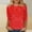 Z001-Red, variant on Women's Summer Sparkle Sequin Tshirt 3/4 Sleeve Casual Crew Neck Dressy Blouses Trendy 2025 Loose Fit Floral Pullover Tops