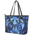 thumbnail image 3 of ZUXONGSY Sea Turtle Hibiscus Print Handbag for Women Portable Top Handle Satchel Waterproof Work Bag with Zip Compartments for Workout Dating, 3 of 6