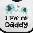 thumbnail image 4 of Inktastic I Love My Daddy Boys or Girls Baby Bib, 4 of 4