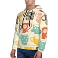 thumbnail image 3 of Sikiie Vintage Cup Men's Hoodie, Essentials Hoodie, Sweatshirt, Pullover Hooded Sweatshirt for Men-Small, 3 of 7
