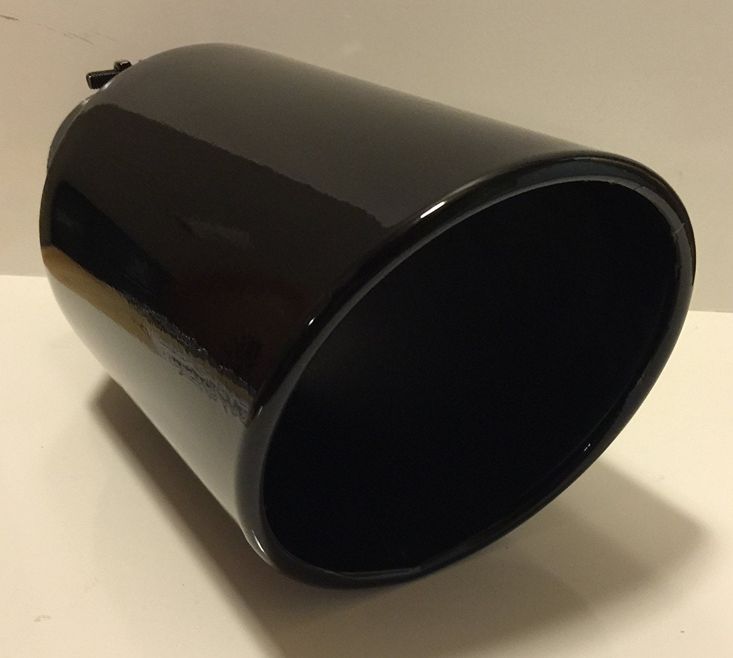15/" LONG DIESEL EXHAUST TIP FORD DODGE CHEVY 7/" OUTLET GLOSS BLACK 5/" INLET