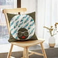 thumbnail image 5 of LALILO Throw Pillow Covers Young Afro Girl Dark Skin Creative Cushion Cover 18" x 18", 2 Pack, 5 of 6