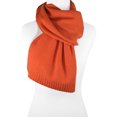 thumbnail image 3 of 50% lana, 30% algod?n, 20% nailon, borde acanalado, moda de invierno, bufanda unisex naranja 12''x66'' Unique Bargains Bufanda, 3 of 3