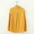 thumbnail image 6 of PIKADINGNIS New Hot Corduroy Shirt for Women Loose Fresh Multicolor Casual Blouse Female Autumn Long Sleeve Button Blusas Tops, 6 of 6