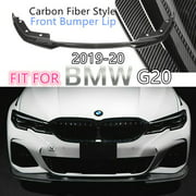 Fit For 2019-2021 BMW 3 Series G20 M Sport Carbon Fiber Front Bumper Lip Spoiler