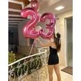thumbnail image 4 of Number Balloon 40 Inch for Birthday Decorations, Large Foil Balloon Numbers, Mylar Giant Birthday Balloon for Boy Girls Women Men, 4 of 17