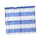 thumbnail image 5 of Cortina de baño de 1 panel a rayas con cenefa de niveles cortos para ventanas pequeñas Azul_ 137x76cm, 5 of 8