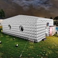 thumbnail image 5 of Jocisland 33x20x13 ft Large Inflatable Night Club Tent for Adults, 6 Windows & Movie Screen Hooks, Event Tent for Backyard Party, Silver, 5 of 10