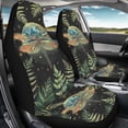 thumbnail image 3 of Yuyamidu Green Dragonfly Car Seat Covers 2pcs Front Seat Only Aesthetic Moon Auto Front Seats Covers Universal Auto Drive Seat Protective Cover, 3 of 7