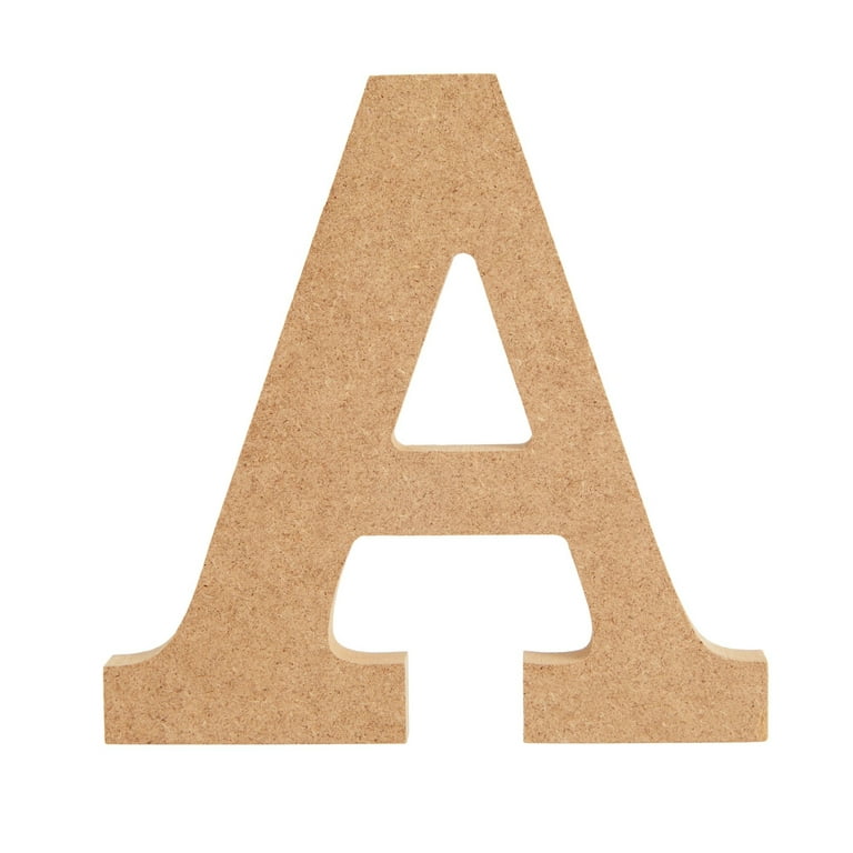 Juvale Wooden Alphabet Letters for DIY Crafts, 3D Letters for Home Wall Decor (4 in, 2 of Each Letter, 52 Pieces)