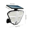 thumbnail image 4 of Lámpara de pared solar para exteriores | Sensor de movimiento por control remoto | Lámpara ambiental de llama simulada de 160 LED | 3 modos de iluminación | Resistente al agua con energía solar, 4 of 8