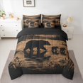 thumbnail image 2 of Castle Fairy Woodland Wildlife Bear Bedding Comforter Set 7-Piece for Teens Adults,Black Brown King Bedding Sets,Jungle Animal Ultra Soft Bed Sheets,Ultra Soft Home Decor,Reversible, 2 of 8