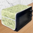 thumbnail image 1 of Tropical Microwave Oven Cover, Exotic Bamboo Tree and Leaves Nature, Water Resistant Organizer with Pockets for Kitchen, 36" x 12", Pastel Green, by Ambesonne, 1 of 4