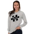 thumbnail image 5 of Different Not Less Autism Puzzle Long Sleeve TShirt Men Women Brisco Brands S, 5 of 7