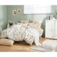 thumbnail image 4 of Say Yes Bedding Estella Orange Floral 100% Cotton Reversible Comforter Set, Twin/Twin XL, 4 of 5