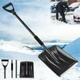 thumbnail image 2 of Portable Shovel with Ergonomic D-shaped Handle Snow scoop Multifunctional detachable Ice Shovel Spade Snow Removal Tool (Black), 2 of 7