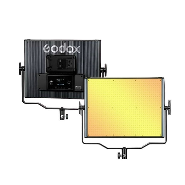 Lámpara de fotografía GODOX LDX100Bi 120W Luz LED bicolor para fotografía Panel de luz de video 11 efectos de iluminación especiales CRI≥96 2800K-6500K Soporte regulable Control inalámbrico 2.4G Mont