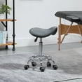 thumbnail image 2 of HOMCOM Saddle Stool Rolling Salon Chair for Massage Spa Clinic Beauty Grey, 2 of 10