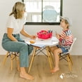 thumbnail image 4 of Mesa para Niños Redonda de Madera Tipo Eames para Comer o Actividades Infantiles Estilo Moderno con Patas de Madera, 4 of 10