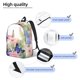 thumbnail image 3 of Easygdp Butterfly And Flowers Mochila de Lona Resistente para Laptop, Compatible con Laptops de 15 a 17 pulgadas, Ideal para Escuela, Trabajo y Viajes-Small, 3 of 5
